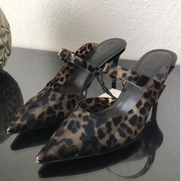 Zara Shoes - Zara Leopard Heels Size 9